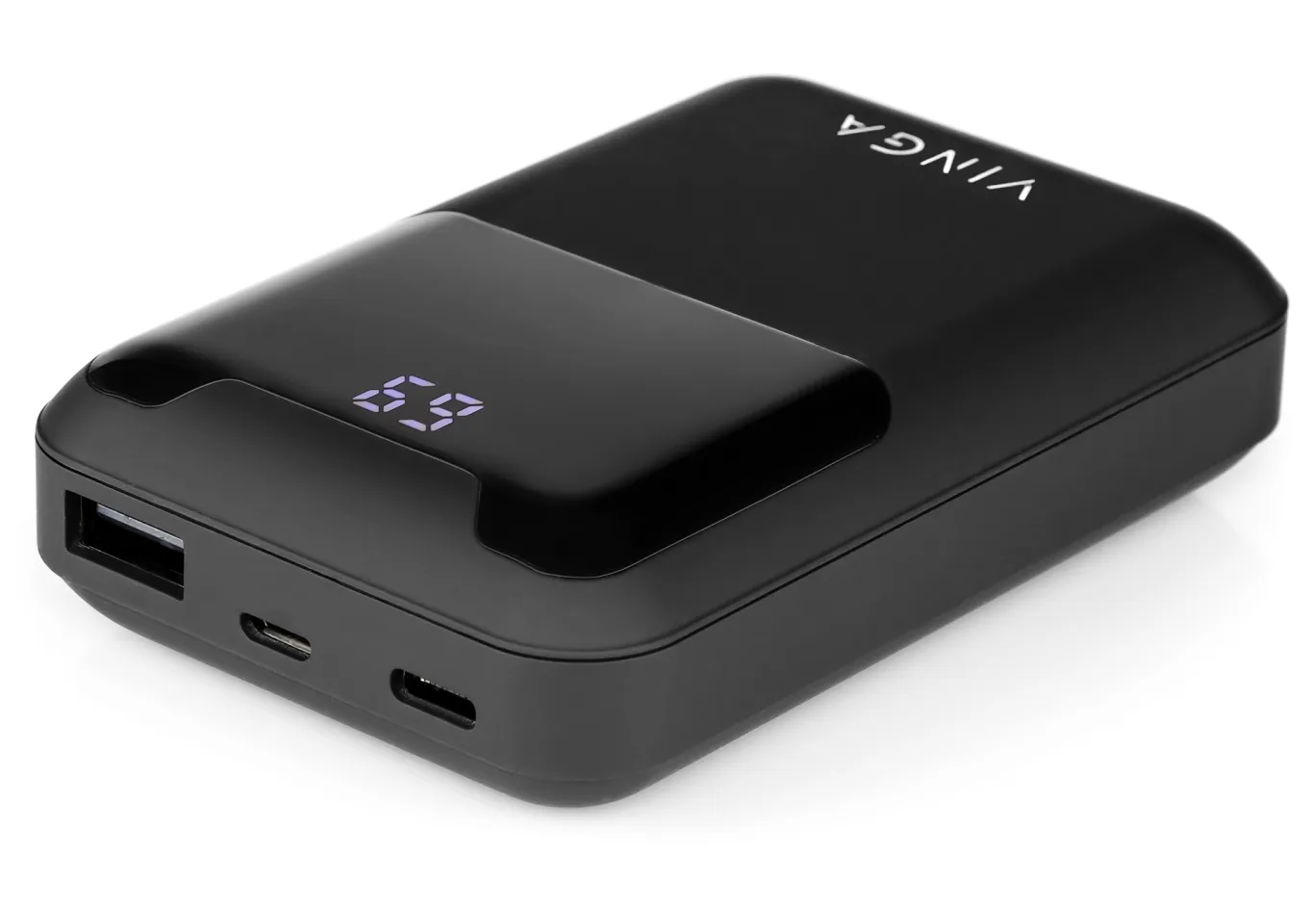 Universal Battery Vinga 10000 mAh Display soft touch black (BTPB0310LEDROBK)