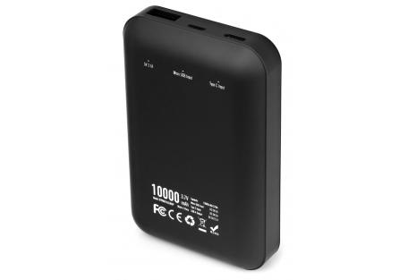 Батарея універсальна Vinga 10000 mAh Display soft touch black (BTPB0310LEDROBK)