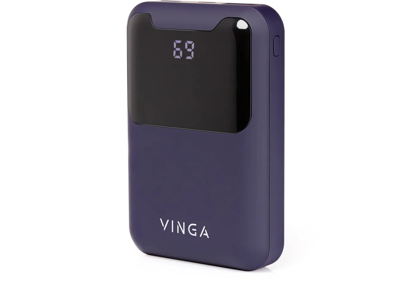Universal Battery Vinga 10000 mAh Display soft touch purple (BTPB0310LEDROP)