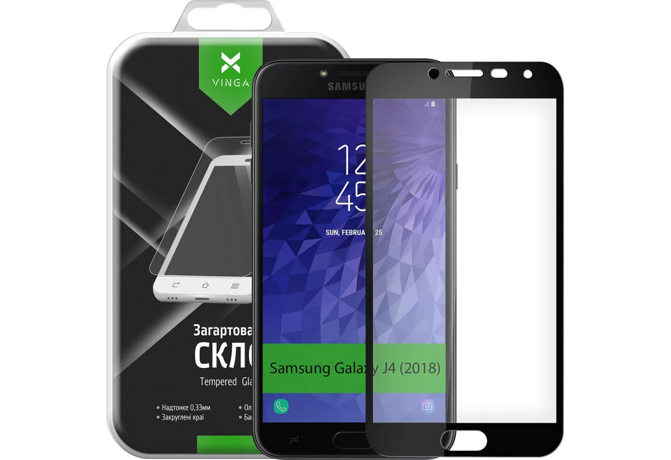 Protective glass Vinga для Samsung Galaxy J4 (2018) J400 (VTPGS-J400)