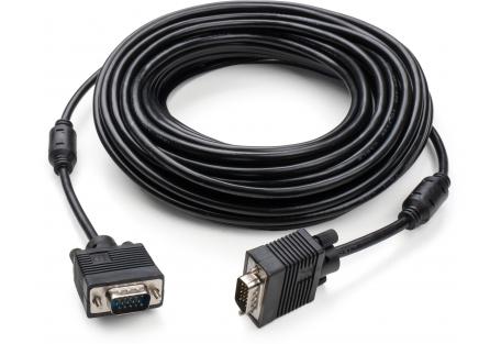 Кабель мультимедійний VGA M to VGA M 15.0m Vinga (VCPVGAF15BK)