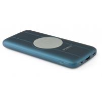 Батарея універсальна Vinga 10000 mAh Wireless QC3.0 PD soft touch blue (BTPB3510WLROBL)