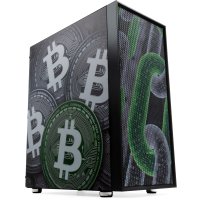 Корпус для ПК Vinga Pillar Black Bitcoin (01230011783)