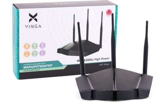 Відео: Wi Fi роутера Vinga WR N300U High Power