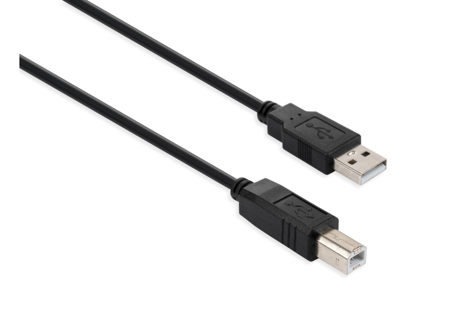 Printer cable USB 2.0 AM/BM 5.0 m Vinga (VCPUSBAMBM5BK)