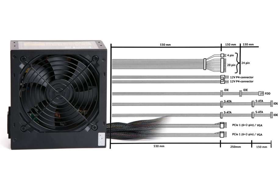 Блок живлення Vinga 550W (VPS-550PV2)