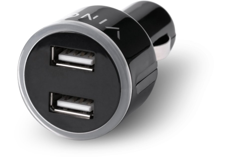 Зарядний пристрій Vinga CB 333 USB*2ports 2.1A (APA0333BK)