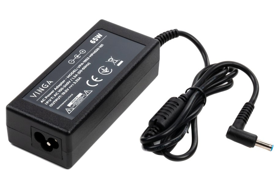 Блок живлення до ноутбуку Vinga HP 65W 19.5V 3.33А 4.5*3.0 (VPA-1953-HP4530-101)