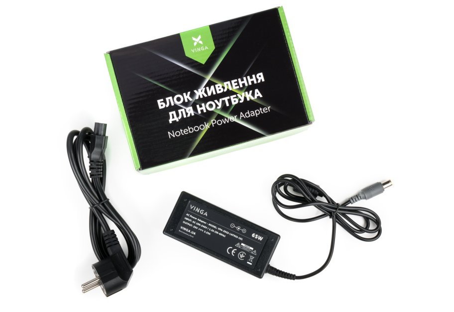 Laptop power supply Vinga Lenovo 65W 20V 3.25А 7.9*5.5 (VPA-2032-LN7955-101)