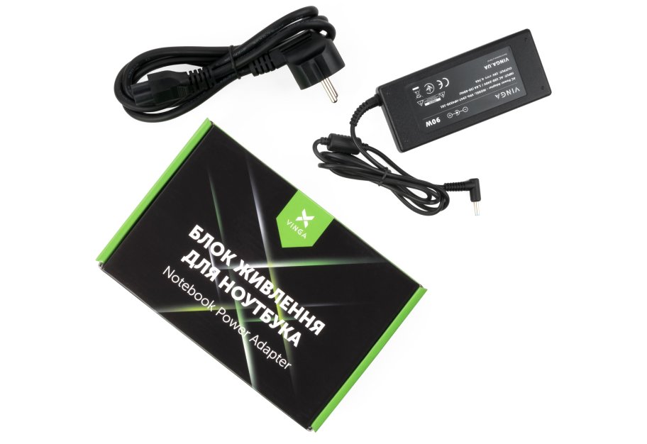 Laptop power supply Vinga HP 90W 19V 4.74A 4.5*3.0 (VPA-1947-HP4530-101)