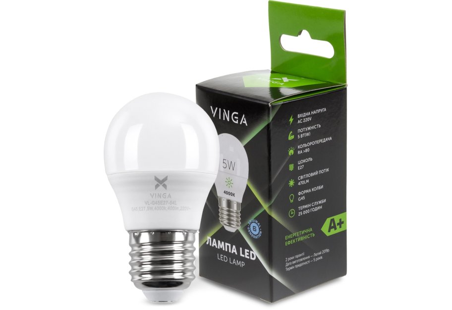 Light bulb Vinga VL-G45E27-54L
