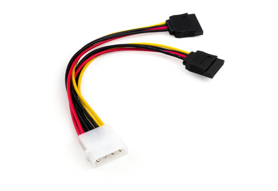 Кабель живлення SATA power 0.2m 2 connectors Vinga (VCPSATA2PW2)