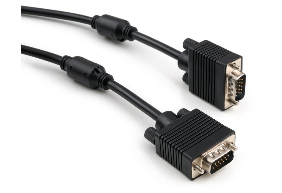 Кабель мультимедійний VGA M to VGA M 10.0m Vinga (VCPVGAF10BK)