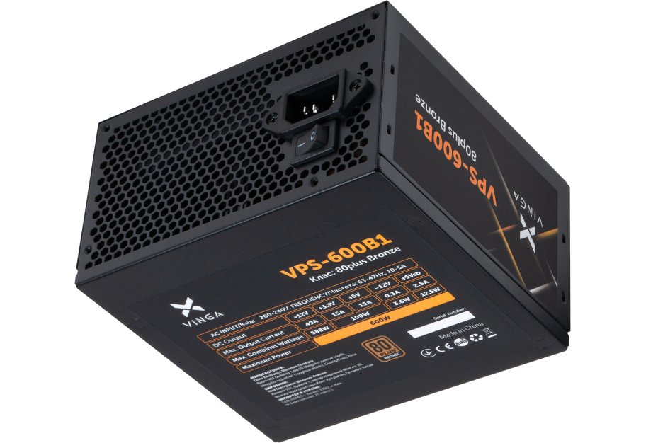 Блок живлення Vinga 600W (VPS-600B1)