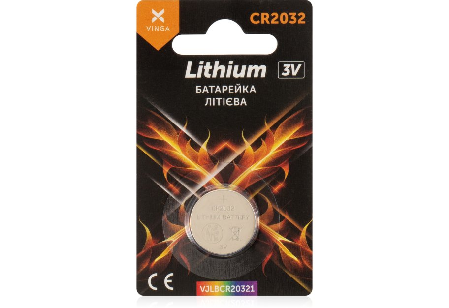 Батарейка CR2032 Lithium Vinga (VJLBCR20321)
