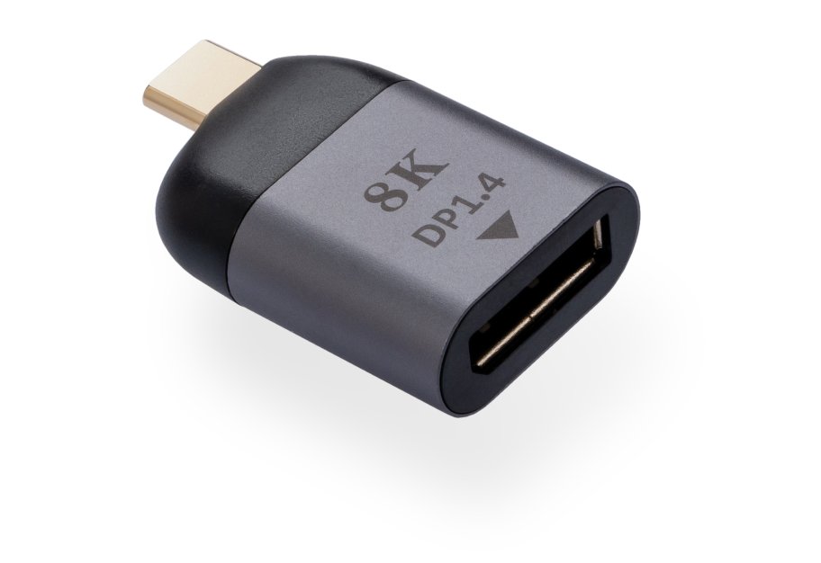 Перехідник Type-C Male to DP 1.4 8K60Hz compact Vinga (VCPATCDP4C)