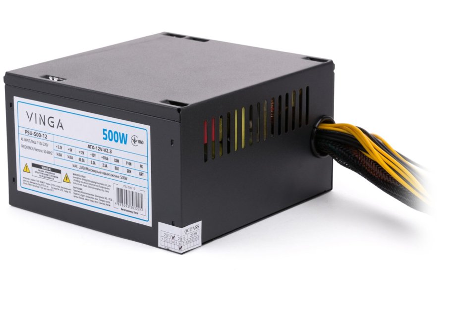 Блок живлення Vinga 500W ОЕМ (PSU-500-12)