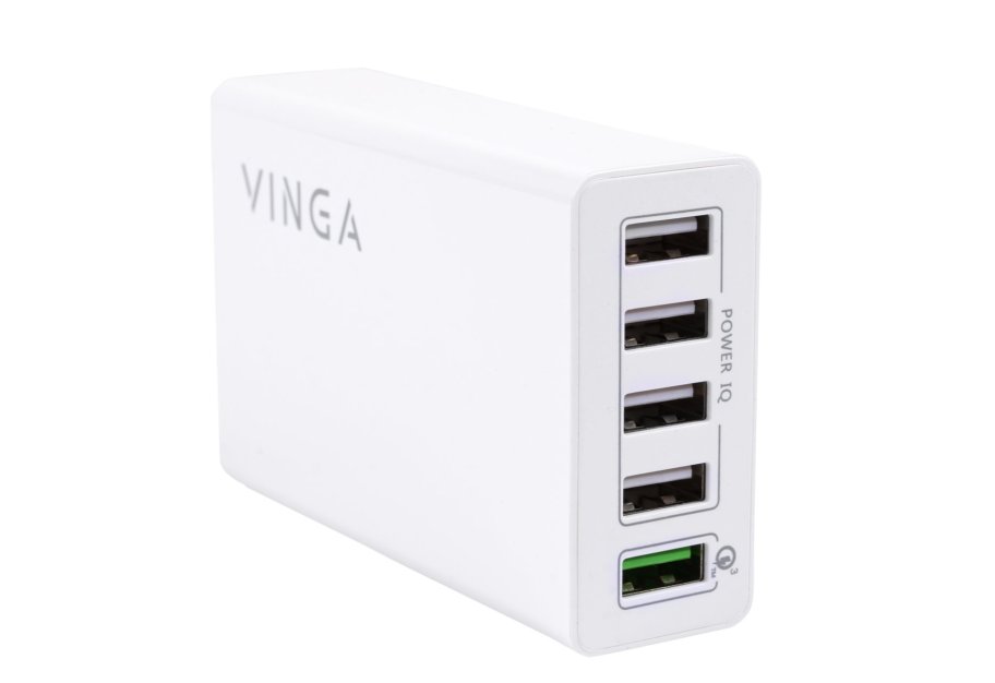 Зарядний пристрій Vinga M044 Smart Charge + QC3.0 (M044)