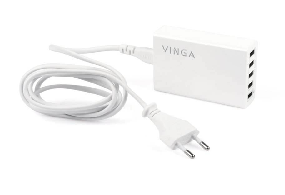Зарядний пристрій Vinga M044 Smart Charge + QC3.0 (M044)