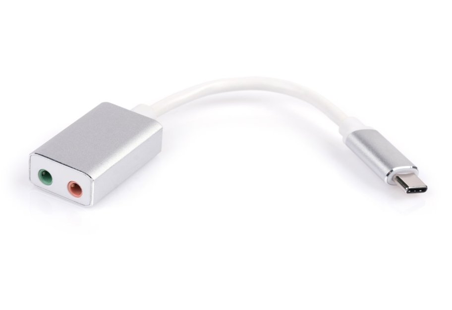 Adapter Type-C Male to Audio+mic cable 0.15m Vinga (USBCM3.5ST-01)