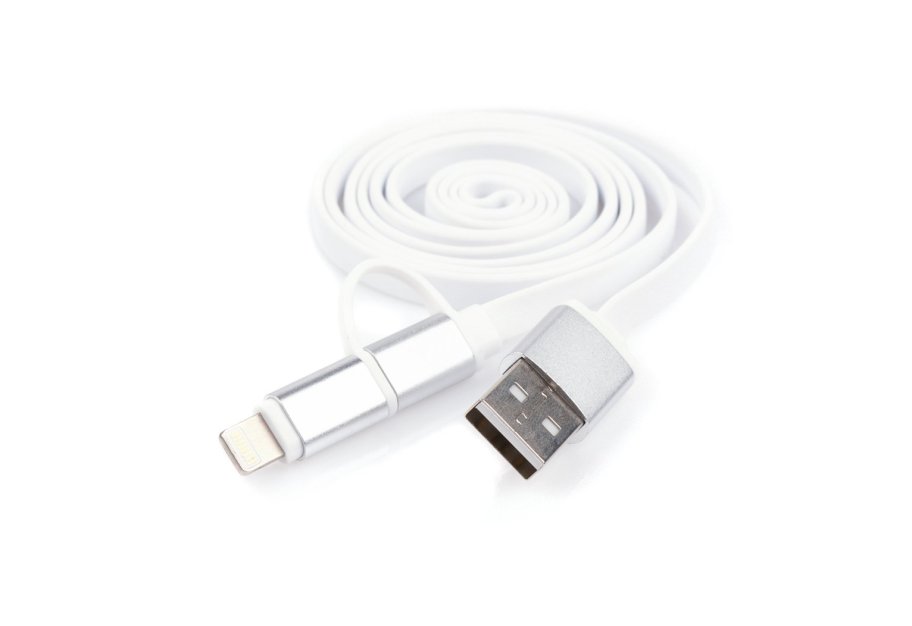 Дата кабель USB 2.0 AM to Micro 5P&Lightning 1.0m Vinga (USBAMMICRO&Lightning-1.0)