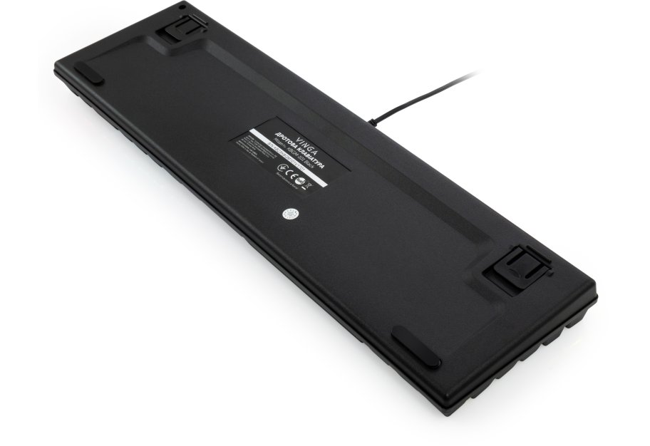 Клавіатура Vinga KBGM-101 LED Red Switch USB Black (KBGM-101 Black)