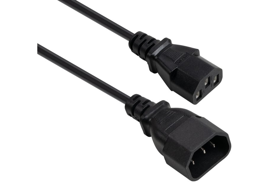 Кабель живлення C13 to C14 1.8m 0.75mm2 copper Vinga (VYPCC13141875CU)