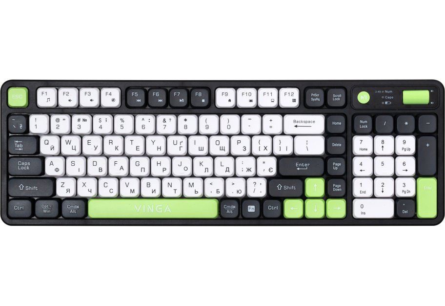 Клавіатура Vinga KBW-470 Wireless Gray (KBW-470 Gray)