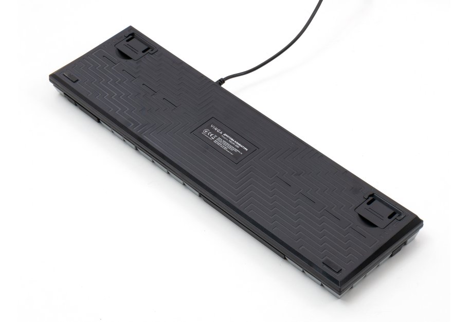 Клавіатура Vinga KBGM-090 LED Red Switch USB Grey/Black (KBGM-090R Grey/Black)