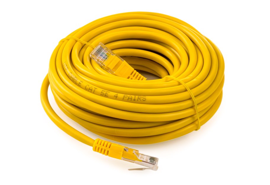 Патч-корд Vinga UTPCat5e 10.0 m CCA (VCPPCCCS10Y)