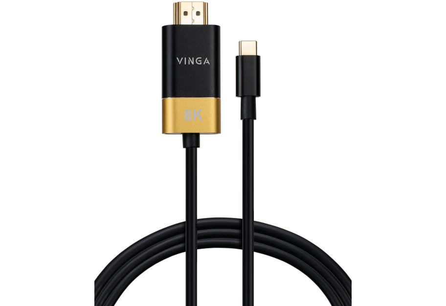 Кабель мультимедійний USB-C to HDMI M 1.5m v2.1 8K60Hz Gold plated Vinga (VCPVCCH2115)