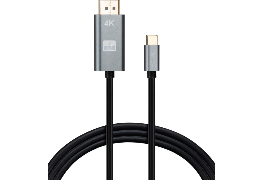 Кабель мультимедійний USB-C to DisplayPort M 1.5m v1.2 4K60Hz Vinga (VCPVCCD1215)