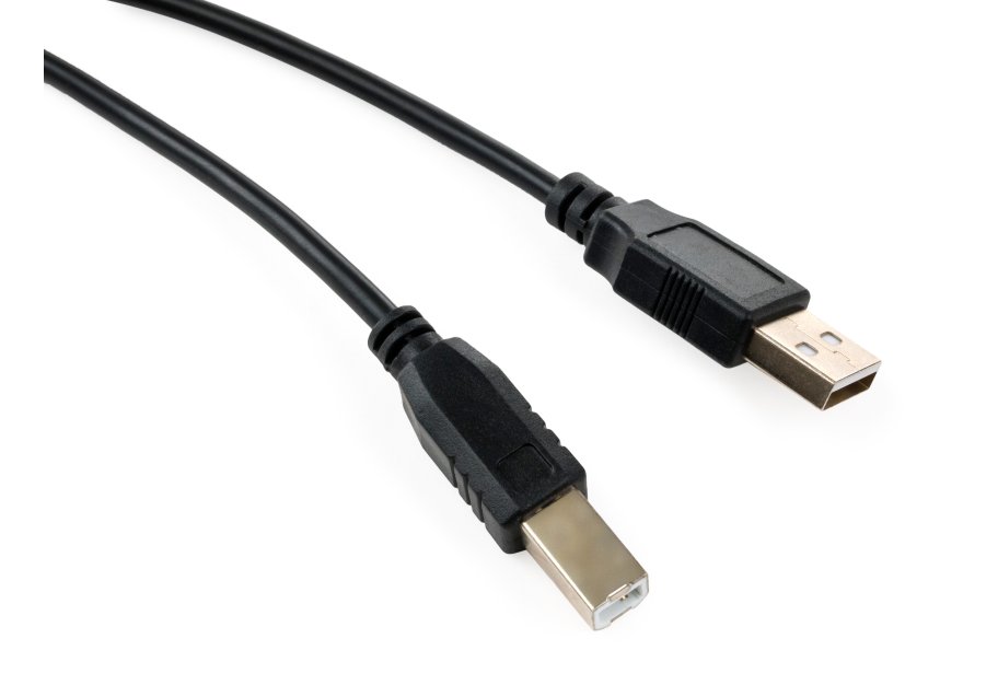 Printer cable USB 2.0 AM/BM 3.0 m Vinga (VCPDCAMBM3.0BK)