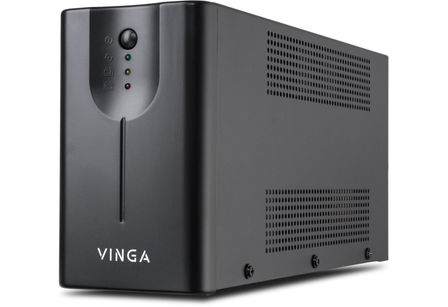 Пристрій безперебійного живлення Vinga LED 600VA metal case with USB (VPE-600MU)