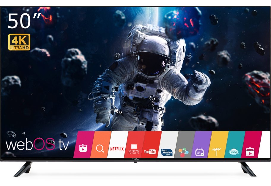 Телевізор Vinga S50UHD25BWEB