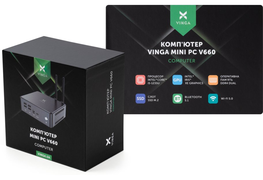 Комп'ютер Vinga Mini PC V660 (V6601235U.16256)