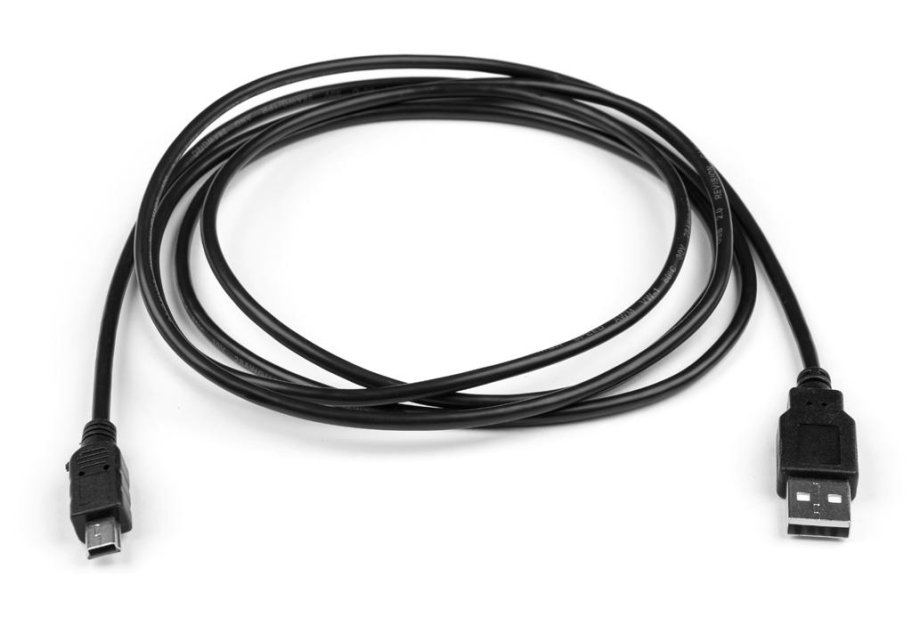 Data cable USB 2.0 AM to Mini 5P 1.8 m Vinga (VCPDCAMMIM1.8BK)