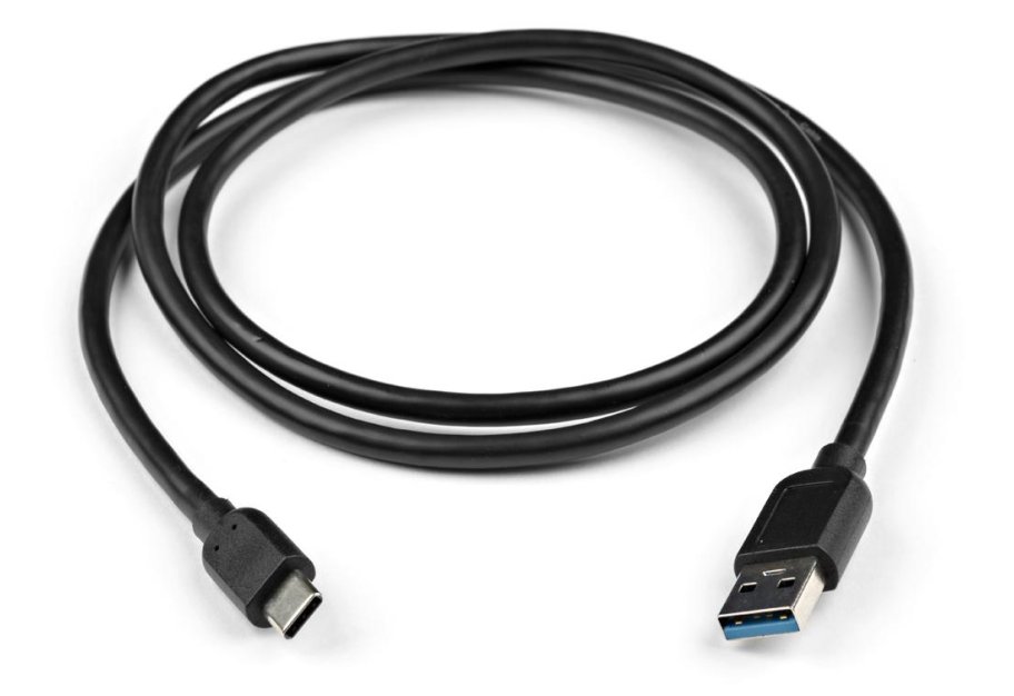 Data cable USB 3.0 AM to USB-C 1.0m Vinga (VCPDCAM30TC1BK)