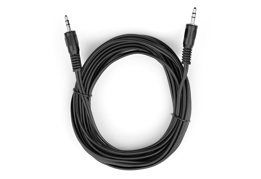Кабель мультимедійний 3.5mm M to 3.5mm M 5.0m Vinga (VCPDCJ35MM5BK)