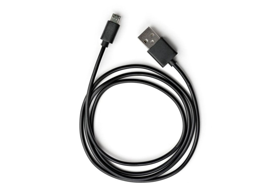 Data cable USB 2.0 AM to Micro 5P PVC 1m black Vinga (VCPDCM1BK)