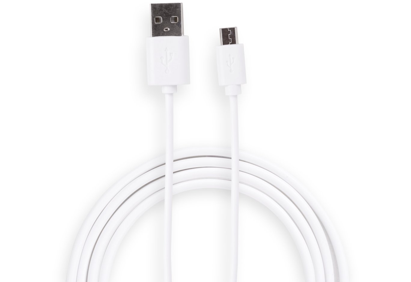 Дата кабель USB 2.0 AM to Micro 5P 1.0m Rainbow M White Vinga (CUM0100WH)