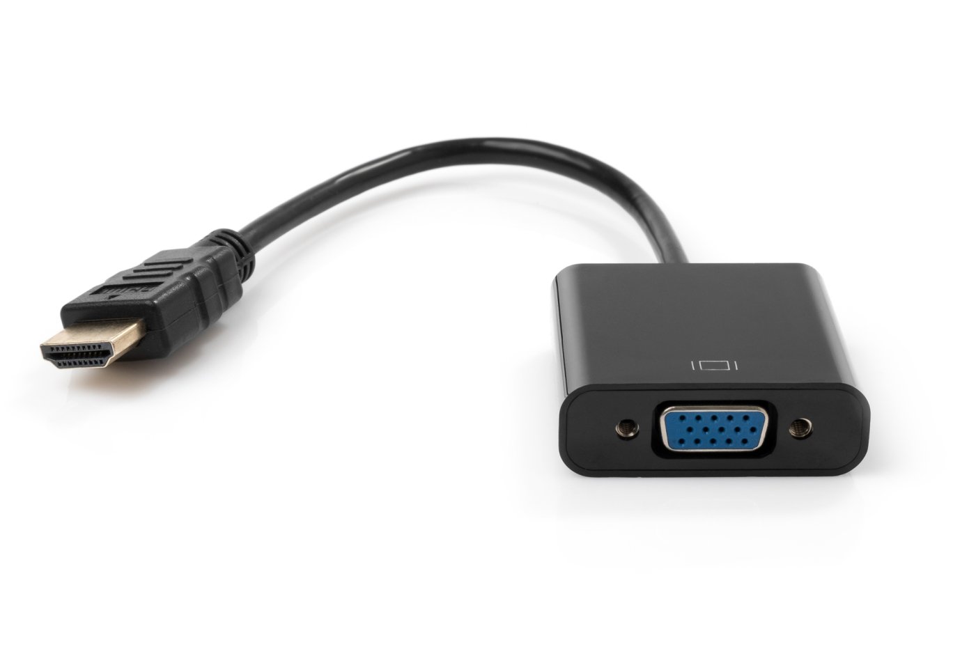 Adapter HDMI M to VGA F 0.15m 1080p black Vinga (VCPAHDMIM2VGAFBK)