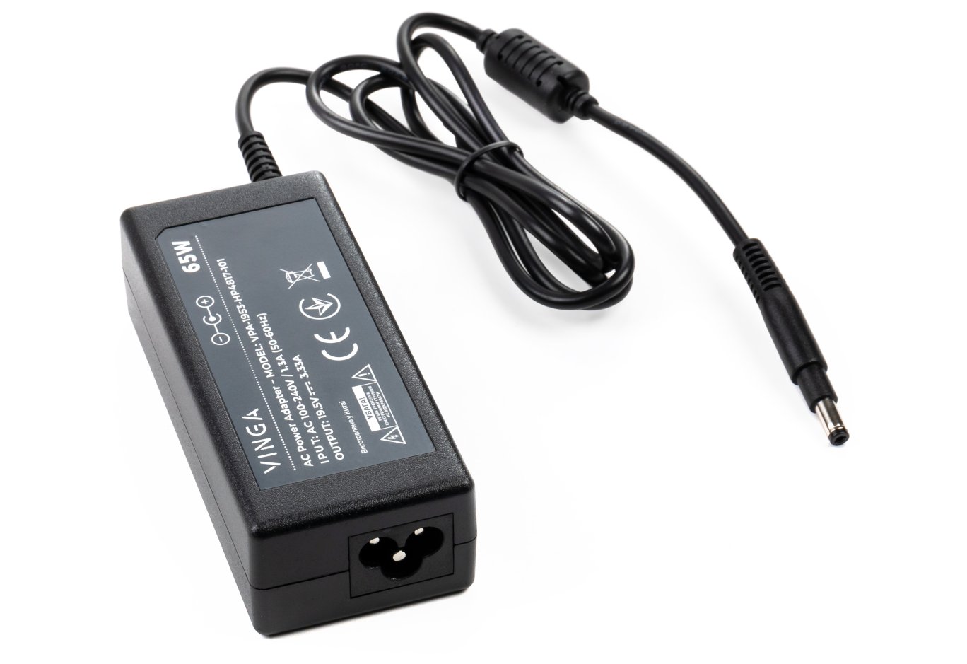 Laptop power supply Vinga HP 65W 19.5V 3.3А 4.8*1.7 long (VPA-1953-HP4817-101)