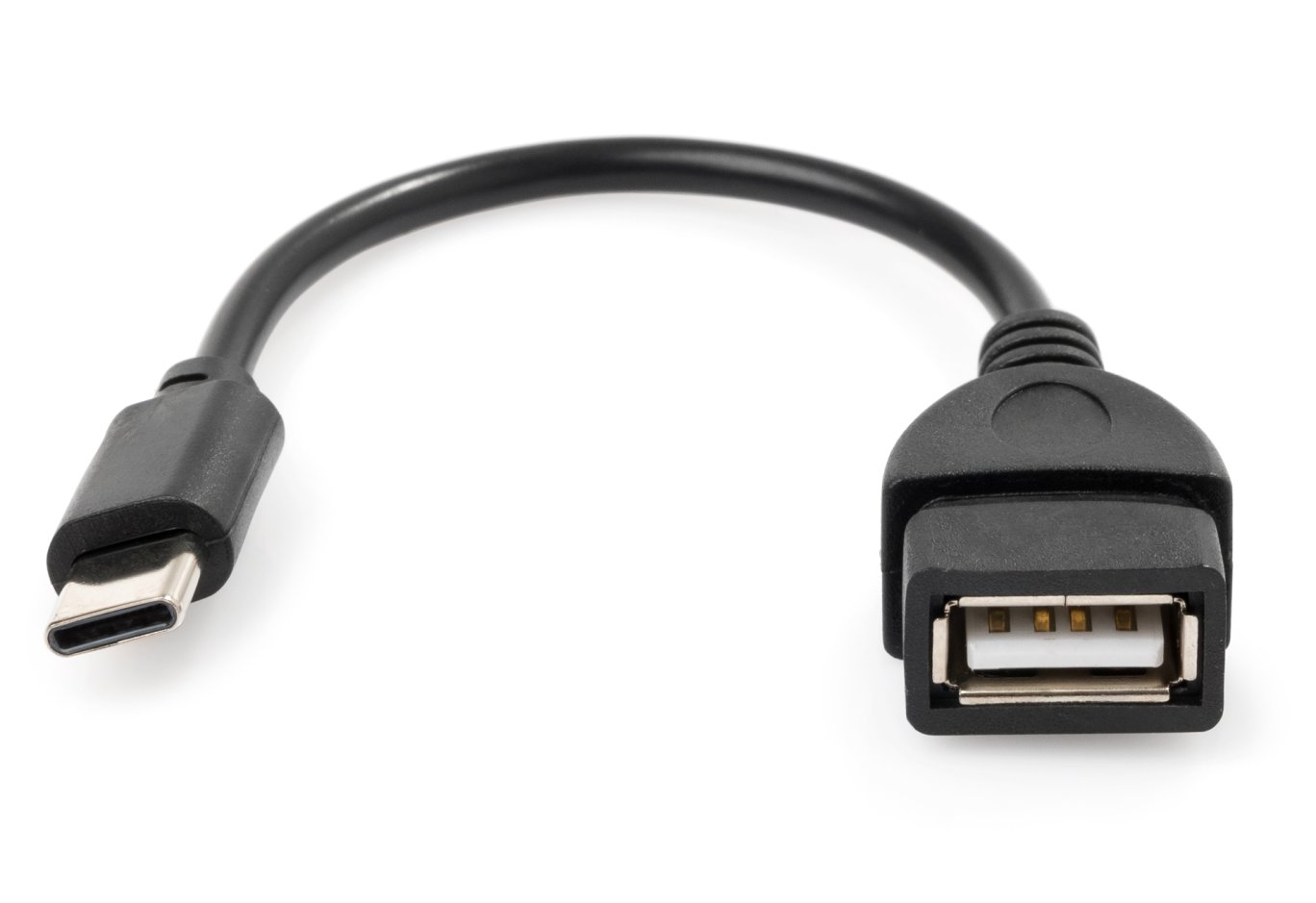 Adapter OTG USB 2.0 AF to USB-C 0.1m Vinga (VCPDCOTGTCBK)