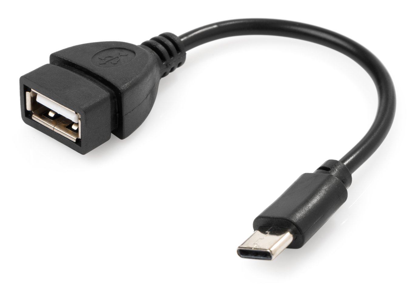 Adapter OTG USB 2.0 AF to USB-C 0.1m Vinga (VCPDCOTGTCBK)
