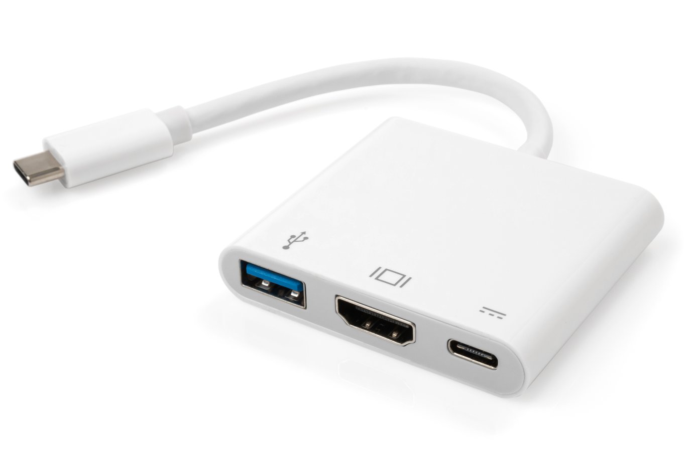 Hub Vinga Type-C to HDMI+USB3.0+Type-C PD (VCPATC2HDMIUSBPDWH)
