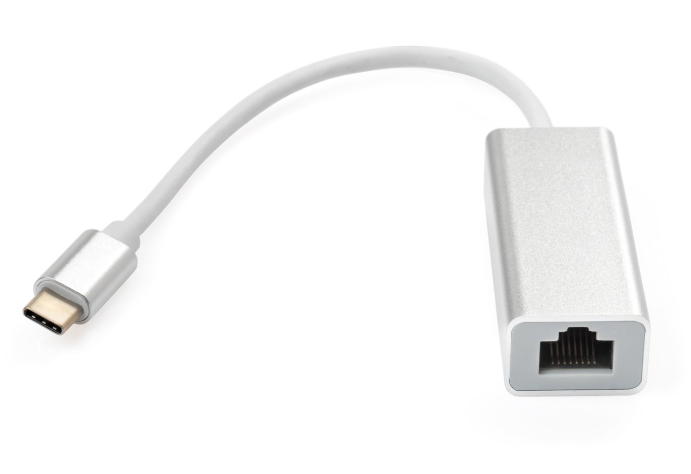 Adapter USB-C to RJ45 Ethernet 1000Mbps aluminium Vinga (VCPATC2GBLNS)