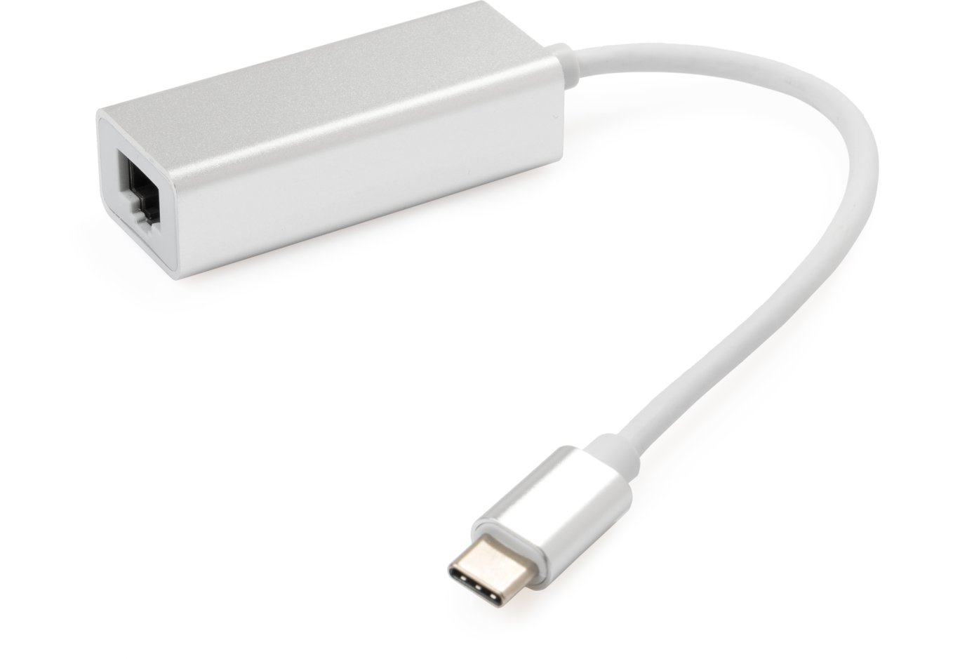 Adapter USB-C to RJ45 Ethernet 1000Mbps aluminium Vinga (VCPATC2GBLNS)