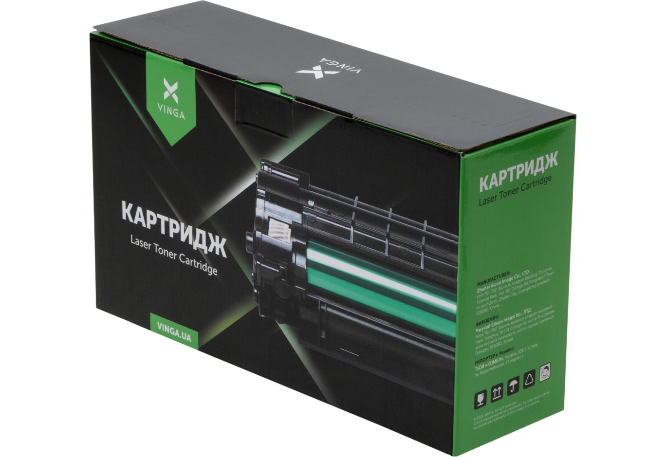 Тонер-картридж Vinga HP 117A(W2070A) Black 1K (V-L-HW2070A)