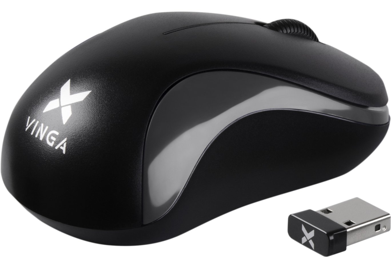 Мишка Vinga MSW-882 black - gray